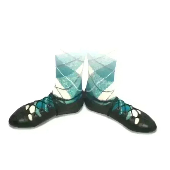 Gandolfi Highland/celtic Leather lace up dance shoe. Ladies size 7. - Picture 3 of 6